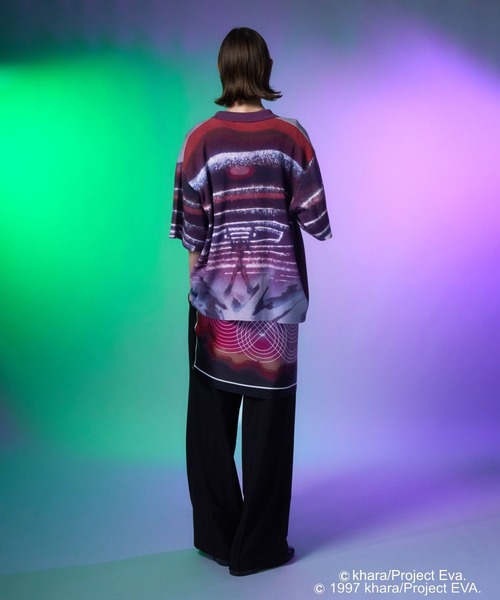 HARE(ハレ)の「【新世紀エヴァンゲリオン×HARE】A.T.フィールドニットシャツ(HARE)(ニット/セーター・メンズ・ブラック/パープル・FREE)」の9枚目の写真