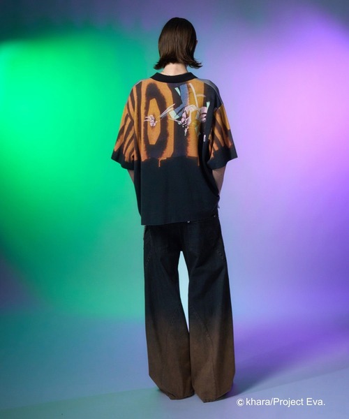 HARE(ハレ)の「【新世紀エヴァンゲリオン×HARE】A.T.フィールドニットシャツ(HARE)(ニット/セーター・メンズ・ブラック/パープル・FREE)」の18枚目の写真