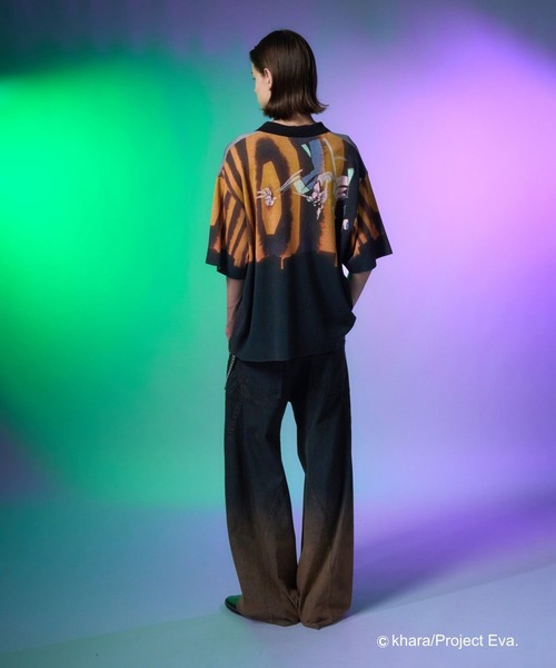 HARE(ハレ)の「【新世紀エヴァンゲリオン×HARE】A.T.フィールドニットシャツ(HARE)(ニット/セーター・メンズ・ブラック/パープル・FREE)」の19枚目の写真