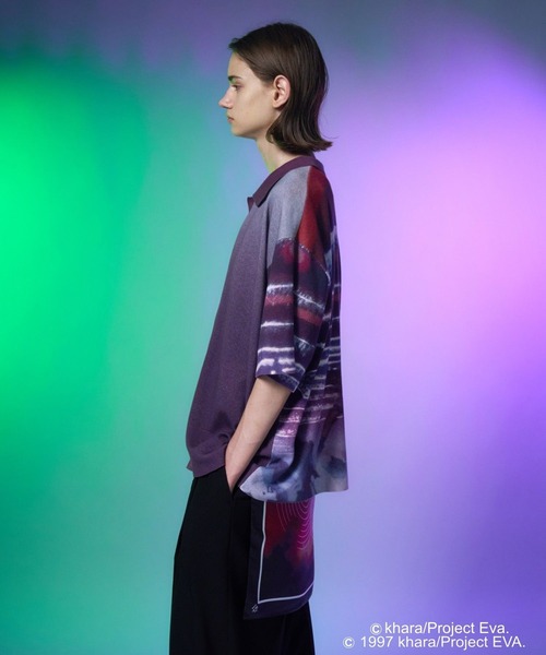 HARE(ハレ)の「【新世紀エヴァンゲリオン×HARE】A.T.フィールドニットシャツ(HARE)(ニット/セーター・メンズ・ブラック/パープル・FREE)」の22枚目の写真