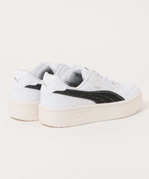 PUMA（プーマ）の「コート ラリー スカイ デニム 2（スニーカー・レディース・ホワイト×ブラック・25.0cm/24.5cm/24.0cm/23.5cm/23.0cm）」の2枚目の写真