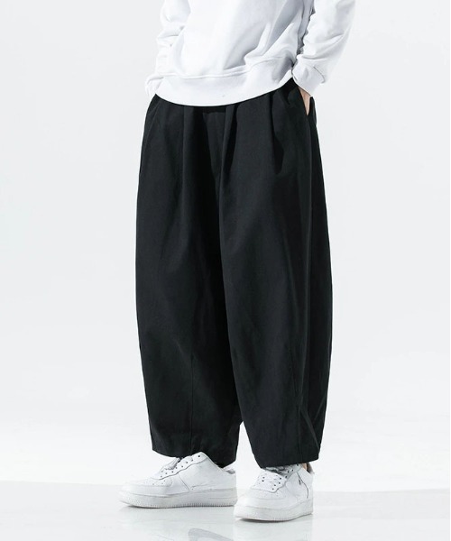 DOUBLE STEAL(ダブルスティール)の「DSタックバルーンワイドパンツ(その他パンツ・メンズ・ブラウン/ブラック・X-LARGE/LARGE/MEDIUM)」の1枚目の写真