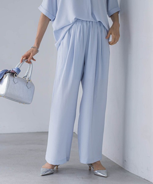 LAUTREAMONT(ロートレアモン)の「【WEB限定】クールアップパンツ≪セット着用可≫(その他パンツ・レディース・チャコールグレー/ライトブルー/ブラック・7号/9号)」の6枚目の写真