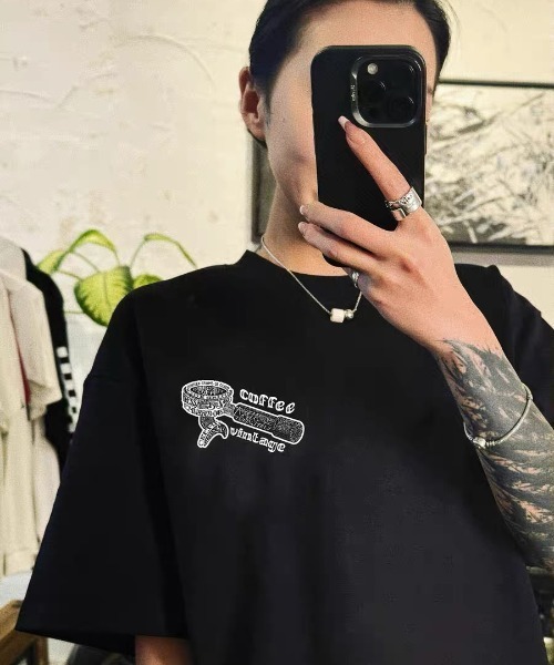 CELENA BEATS(セレナビーツ)の「バックポルタフィルタープリントTシャツ(Tシャツ/カットソー・メンズ・ホワイト/ブラック・L/M/S)」の13枚目の写真