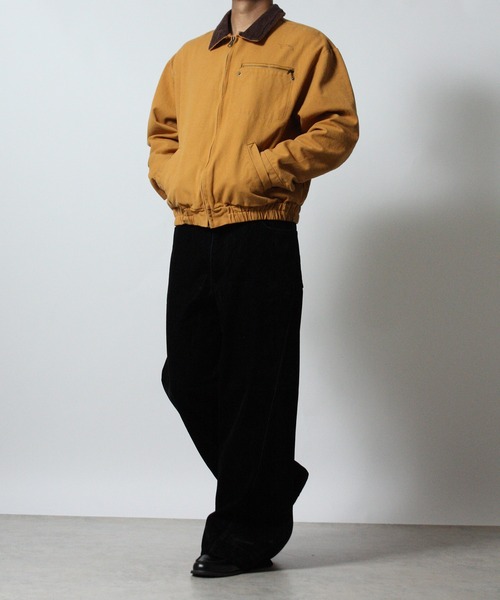 NYLAUS（ナイラス）の「【NYS】コーティングデニム フロッキーデニム カーブパンツ ロングパンツ カーブストレートパンツ セットアップ対応（デニムパンツ・メンズ・ブラウン/ブラック系その他/ブラック・L/M）」の8枚目の写真