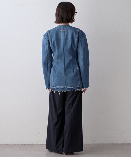 Whim Gazette（ウィムガゼット）の「【LITKOVSKA】別注FITTED DENIM JACKET（デニムジャケット・レディース・ブルー・34）」の8枚目の写真