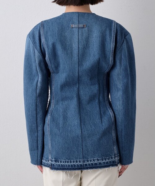 Whim Gazette（ウィムガゼット）の「【LITKOVSKA】別注FITTED DENIM JACKET（デニムジャケット・レディース・ブルー・34）」の15枚目の写真