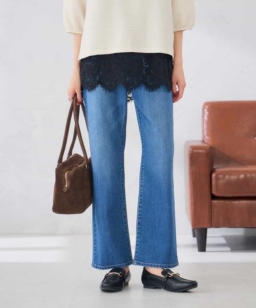 a.v.v(アーヴェヴェ)の「ストレッチデニムストレートパンツ(その他パンツ・レディース・チャコールグレー/ブルー/ネイビー・40/38/34/42/36)」の12枚目の写真