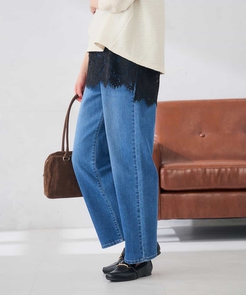 a.v.v(アーヴェヴェ)の「ストレッチデニムストレートパンツ(その他パンツ・レディース・チャコールグレー/ブルー/ネイビー・40/38/34/42/36)」の13枚目の写真