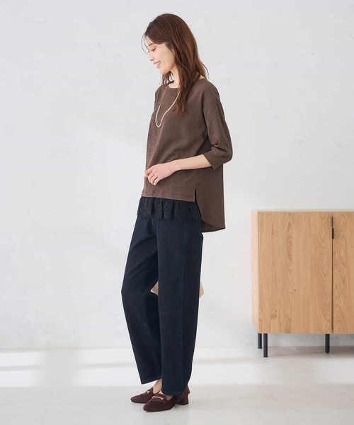a.v.v(アーヴェヴェ)の「ストレッチデニムストレートパンツ(その他パンツ・レディース・チャコールグレー/ブルー/ネイビー・40/38/34/42/36)」の21枚目の写真
