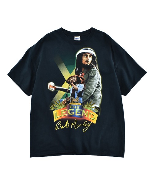 GILDAN(ギルダン)の「【USED】GILDAN “Bob Marley/THE LEGEND” バンド Tシャツ(Tシャツ/カットソー・メンズ・ブラック・X-LARGE)」の1枚目の写真