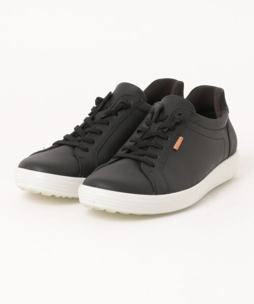ECCO 快適 SOFT 7 レディース 本革 レースアップスニーカー（ドレス