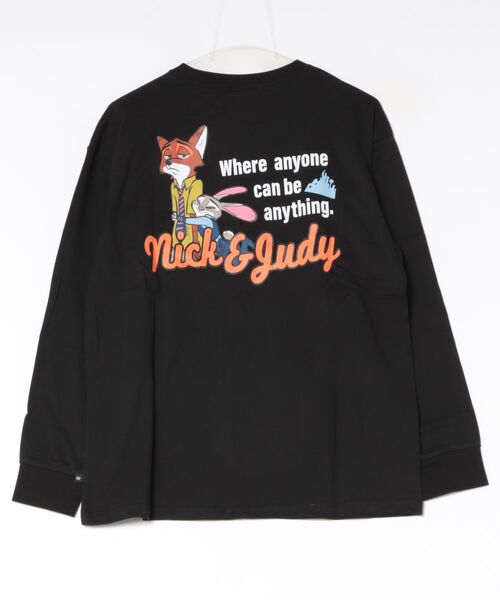 Disney(ディズニー)の「親子お揃い ディズニー ベロア貼り付けロンT 2015A(Tシャツ/カットソー・メンズ・その他1/ブラック/その他2・ユニセックスS/ユニセックスM/ユニセックスL/ユニセックスXL)」の5枚目の写真