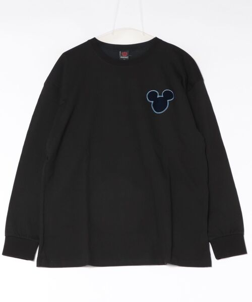 Disney(ディズニー)の「親子お揃い ディズニー ベロア貼り付けロンT 2015A(Tシャツ/カットソー・メンズ・その他1/ブラック/その他2・ユニセックスS/ユニセックスM/ユニセックスL/ユニセックスXL)」の7枚目の写真