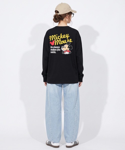 Disney(ディズニー)の「親子お揃い ディズニー ベロア貼り付けロンT 2015A(Tシャツ/カットソー・メンズ・その他1/ブラック/その他2・ユニセックスS/ユニセックスM/ユニセックスL/ユニセックスXL)」の9枚目の写真