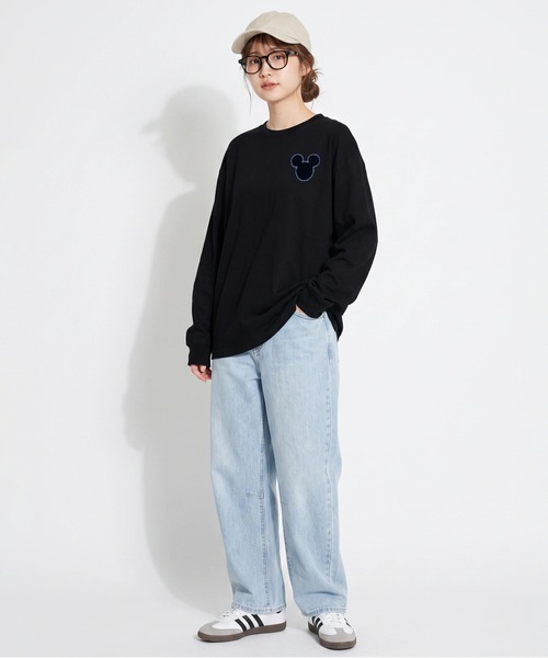 Disney(ディズニー)の「親子お揃い ディズニー ベロア貼り付けロンT 2015A(Tシャツ/カットソー・メンズ・その他1/ブラック/その他2・ユニセックスS/ユニセックスM/ユニセックスL/ユニセックスXL)」の10枚目の写真