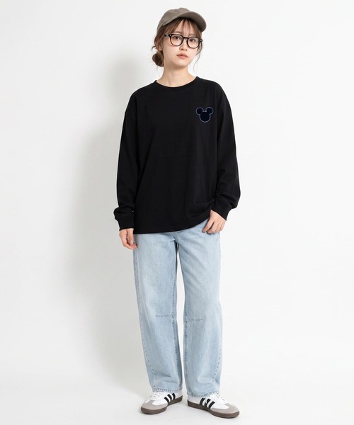Disney(ディズニー)の「親子お揃い ディズニー ベロア貼り付けロンT 2015A(Tシャツ/カットソー・メンズ・その他1/ブラック/その他2・ユニセックスS/ユニセックスM/ユニセックスL/ユニセックスXL)」の11枚目の写真