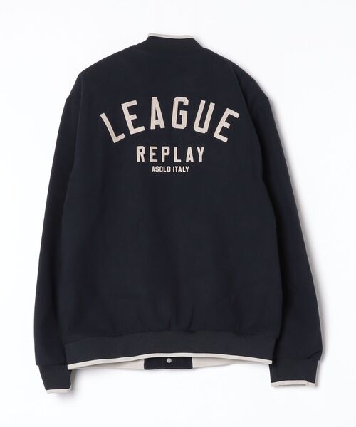 REPLAY(リプレイ)の「ウールブレンド バーシティジャケット(スタジャン・メンズ・ネイビー・SMALL/MEDIUM/LARGE)」の7枚目の写真