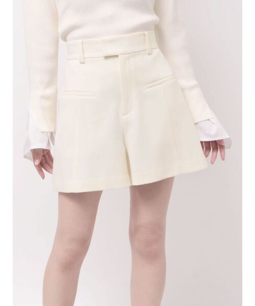 LAGUNAMOON(ラグナムーン)の「ダブルクロスショートパンツ(その他パンツ・レディース・ブラック/アイボリー/ブラウン・SMALL/MEDIUM)」の2枚目の写真