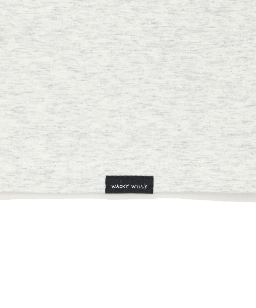 Wacky WiLLy(ワッキーウィリー)の「ウィメンズスリムベイビーフィットリンガー半袖Tシャツライトグレー(Tシャツ/カットソー・レディース・その他・SMALL/MEDIUM)」の6枚目の写真