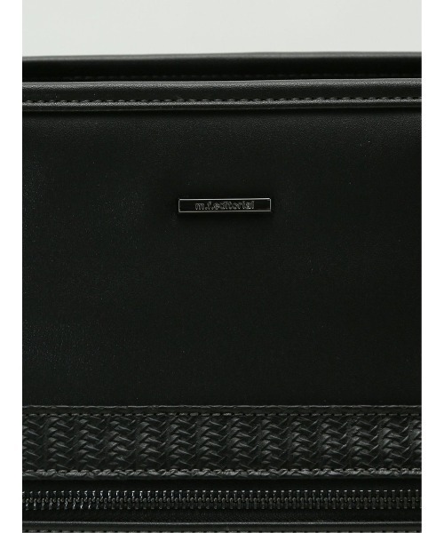 m.f.editorial（エムエフエディトリアル）の「トート バッグ メンズ ビジネス 鞄 A4対応 クッションポケット 型押し 合成皮革 コンビ（トートバッグ・メンズ・ダークウッド/ブラック・FREE）」の10枚目の写真