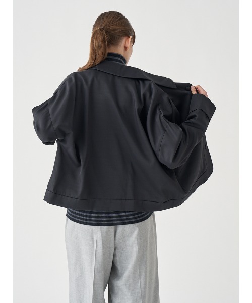 JOHN SMEDLEY（ジョンスメドレー）の「ナイロン混カバーオールジャケット（その他アウター・レディース・ブラック・F）」の8枚目の写真