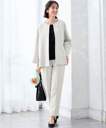 StyleNote（スタイルノート）の「2点セットこなれパンツスーツ【入卒・通勤】(丈が選べる)（セットアップ）」