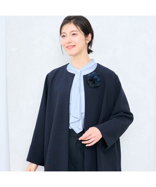 StyleNote(スタイルノート)の「2点セットこなれパンツスーツ【入卒・通勤】(丈が選べる)(セットアップ・レディース・ブラック/ネイビー/グレイッシュベージュ・3L2/S2/S1/LL2/LL1/L2/L1/M2/M1/3L1)」の9枚目の写真