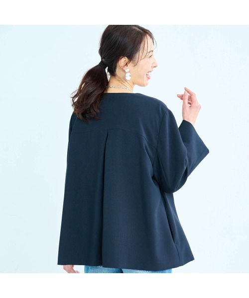 StyleNote(スタイルノート)の「2点セットこなれパンツスーツ【入卒・通勤】(丈が選べる)(セットアップ・レディース・ブラック/ネイビー/グレイッシュベージュ・3L2/S2/S1/LL2/LL1/L2/L1/M2/M1/3L1)」の13枚目の写真