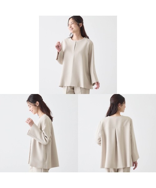 StyleNote(スタイルノート)の「2点セットこなれパンツスーツ【入卒・通勤】(丈が選べる)(セットアップ・レディース・ブラック/ネイビー/グレイッシュベージュ・3L2/S2/S1/LL2/LL1/L2/L1/M2/M1/3L1)」の18枚目の写真