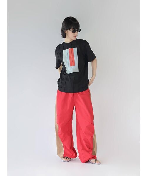 :ETHROF(イーサオブ)の「BICOLOR WIDE CARGO PANTS(カーゴパンツ・レディース・ブラック/ブルー/レッド・MEDIUM)」の10枚目の写真