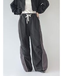 BICOLOR WIDE CARGO PANTS