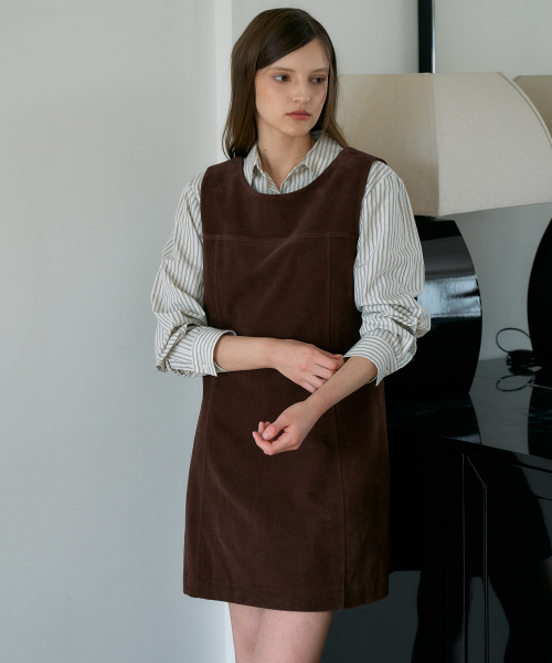DEHEVE（デヘヴェ）の「Essential Mini Dress [Brown]（ワンピース・レディース・ブラウン・OS）」の8枚目の写真
