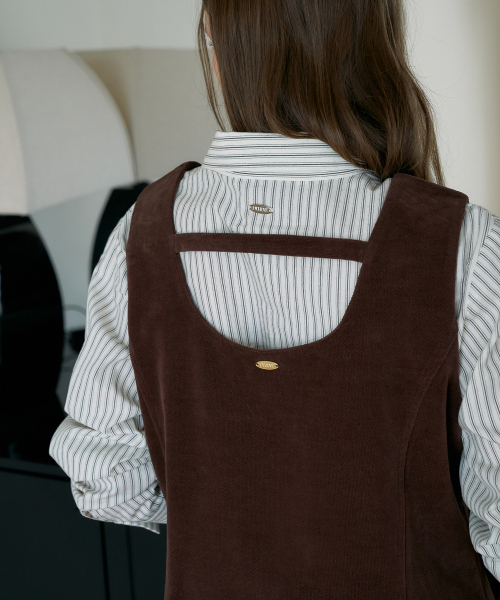 DEHEVE（デヘヴェ）の「Essential Mini Dress [Brown]（ワンピース・レディース・ブラウン・OS）」の10枚目の写真