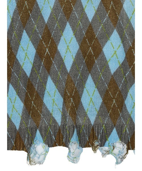 Ameri(アメリ)の「CHILL ARGYLE KNIT TOP(ニット/セーター・レディース・ブルー/レッド・FREE)」の3枚目の写真