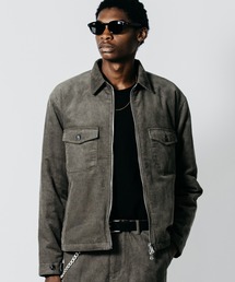 PADDED CORDUROY HARRINGTON JACKET