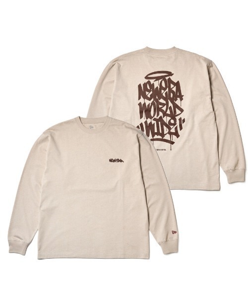 NEW ERA(ニューエラ)の「ニューエラ NEW ERA LS OS CT T TAGGING LOGO STO 263(Tシャツ/カットソー・メンズ・アイボリー・LL/L)」の1枚目の写真