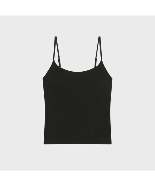 LAZYZ(レイジジ)の「クリーミー パッド入りキャミソール (4カラー)(Tシャツ/カットソー・レディース・ホワイト/ブラック/グレー/ピンク・F)」の3枚目の写真