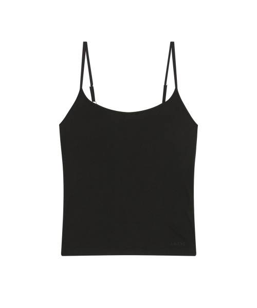 LAZYZ(レイジジ)の「クリーミー パッド入りキャミソール (4カラー)(Tシャツ/カットソー・レディース・ホワイト/ブラック/グレー/ピンク・F)」の12枚目の写真