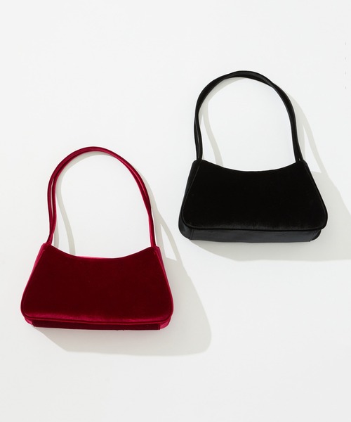 Casselini(キャセリーニ)の「Casselini(キャセリーニ)ベロアショルダーリボンBAG(ショルダーバッグ・レディース・ブラック/レッド・FREE)」の17枚目の写真