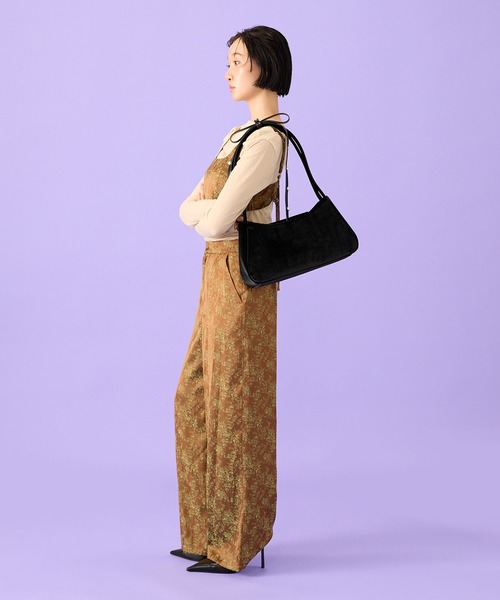 Casselini(キャセリーニ)の「Casselini(キャセリーニ)ベロアショルダーリボンBAG(ショルダーバッグ・レディース・ブラック/レッド・FREE)」の7枚目の写真
