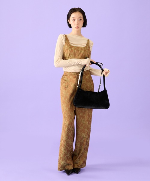 Casselini(キャセリーニ)の「Casselini(キャセリーニ)ベロアショルダーリボンBAG(ショルダーバッグ・レディース・ブラック/レッド・FREE)」の8枚目の写真