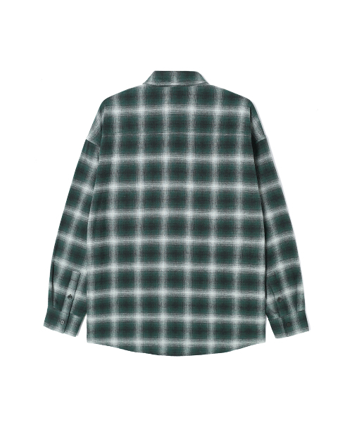 ADHOC(アドホック)の「メンズ ワンポケット チェック 長袖シャツ (GREEN) (HC9LS06)(シャツ/ブラウス・メンズ・その他・100/95/105)」の2枚目の写真