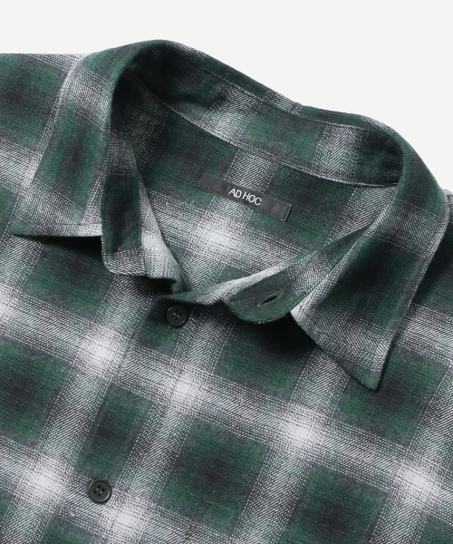 ADHOC(アドホック)の「メンズ ワンポケット チェック 長袖シャツ (GREEN) (HC9LS06)(シャツ/ブラウス・メンズ・その他・100/95/105)」の3枚目の写真
