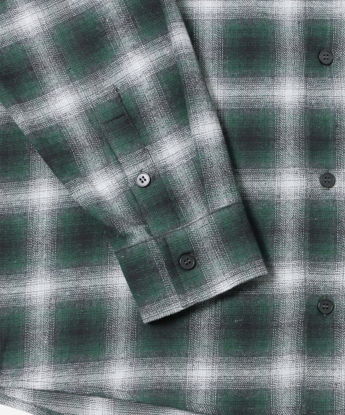 ADHOC(アドホック)の「メンズ ワンポケット チェック 長袖シャツ (GREEN) (HC9LS06)(シャツ/ブラウス・メンズ・その他・100/95/105)」の5枚目の写真
