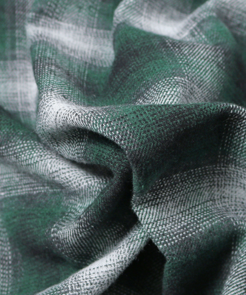 ADHOC(アドホック)の「メンズ ワンポケット チェック 長袖シャツ (GREEN) (HC9LS06)(シャツ/ブラウス・メンズ・その他・100/95/105)」の6枚目の写真