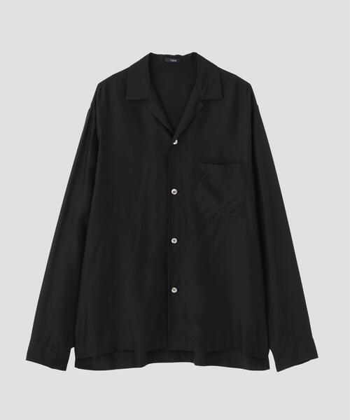 YLEVE（イレーヴ）の「YLEVE / SILK HABUTAE PAJAMA SHIRT（シャツ/ブラウス・メンズ・ブラック/ブルー・4/3）」の15枚目の写真
