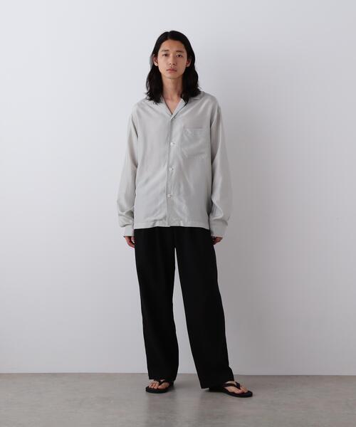 YLEVE（イレーヴ）の「YLEVE / SILK HABUTAE PAJAMA SHIRT（シャツ/ブラウス・メンズ・ブラック/ブルー・4/3）」の22枚目の写真