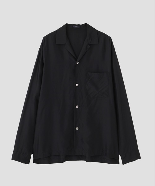 YLEVE（イレーヴ）の「YLEVE / SILK HABUTAE PAJAMA SHIRT（シャツ/ブラウス・メンズ・ブラック/ブルー・4/3）」の4枚目の写真