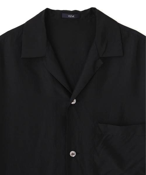 YLEVE（イレーヴ）の「YLEVE / SILK HABUTAE PAJAMA SHIRT（シャツ/ブラウス・メンズ・ブラック/ブルー・4/3）」の5枚目の写真